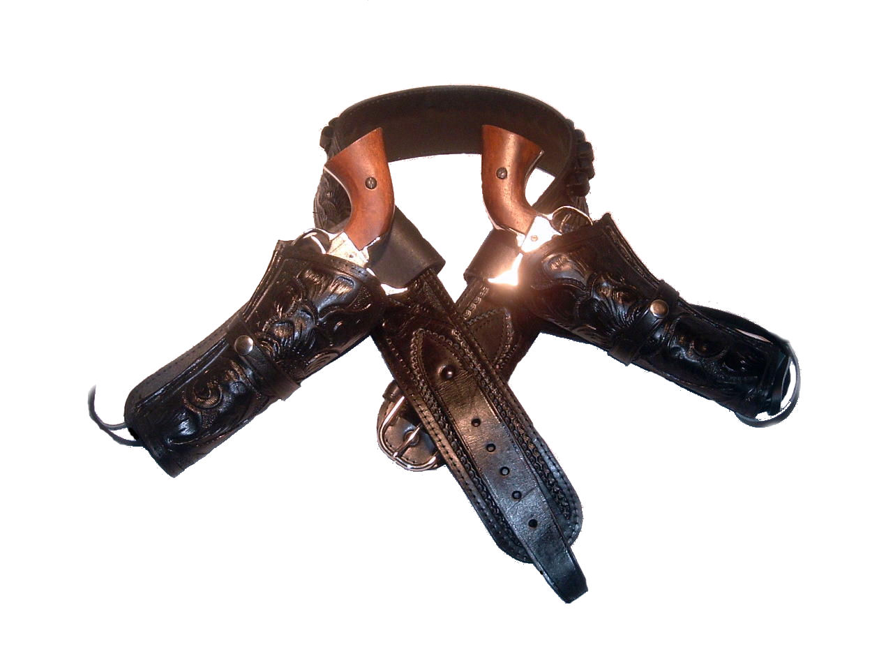 (image for) Western High Rider Cartridge Gun Belt with Double Holsters